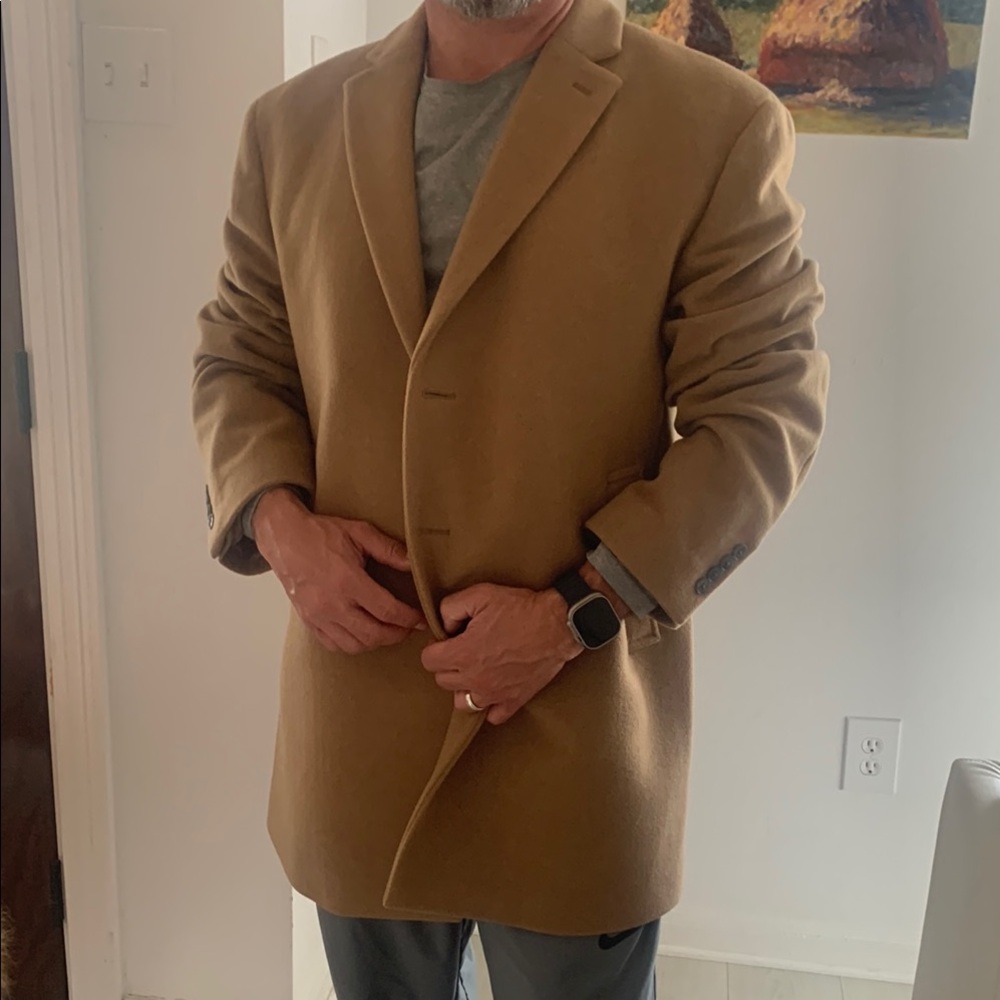Calvin Klein Tan Trench Coat Classic Style